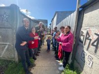 Vecinos de Nueva Braunau mejoran espacios comunitarios