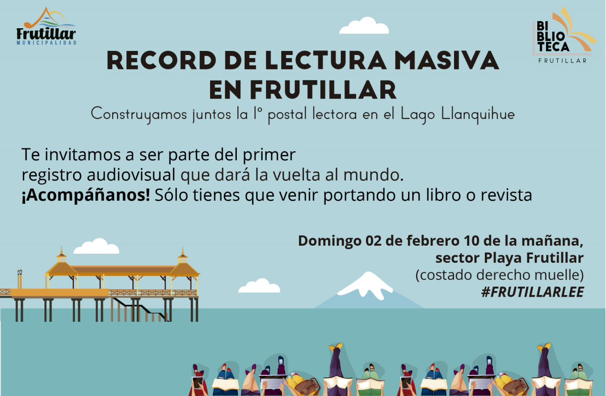 Récord Local de Lectura Masiva en Playa de Frutillar - Diario Puerto Varas