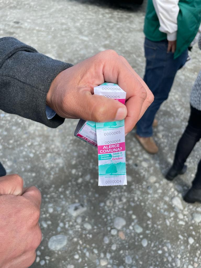 Transporte público se une a la difusión informativa para la Consulta Ciudadana en Alerce