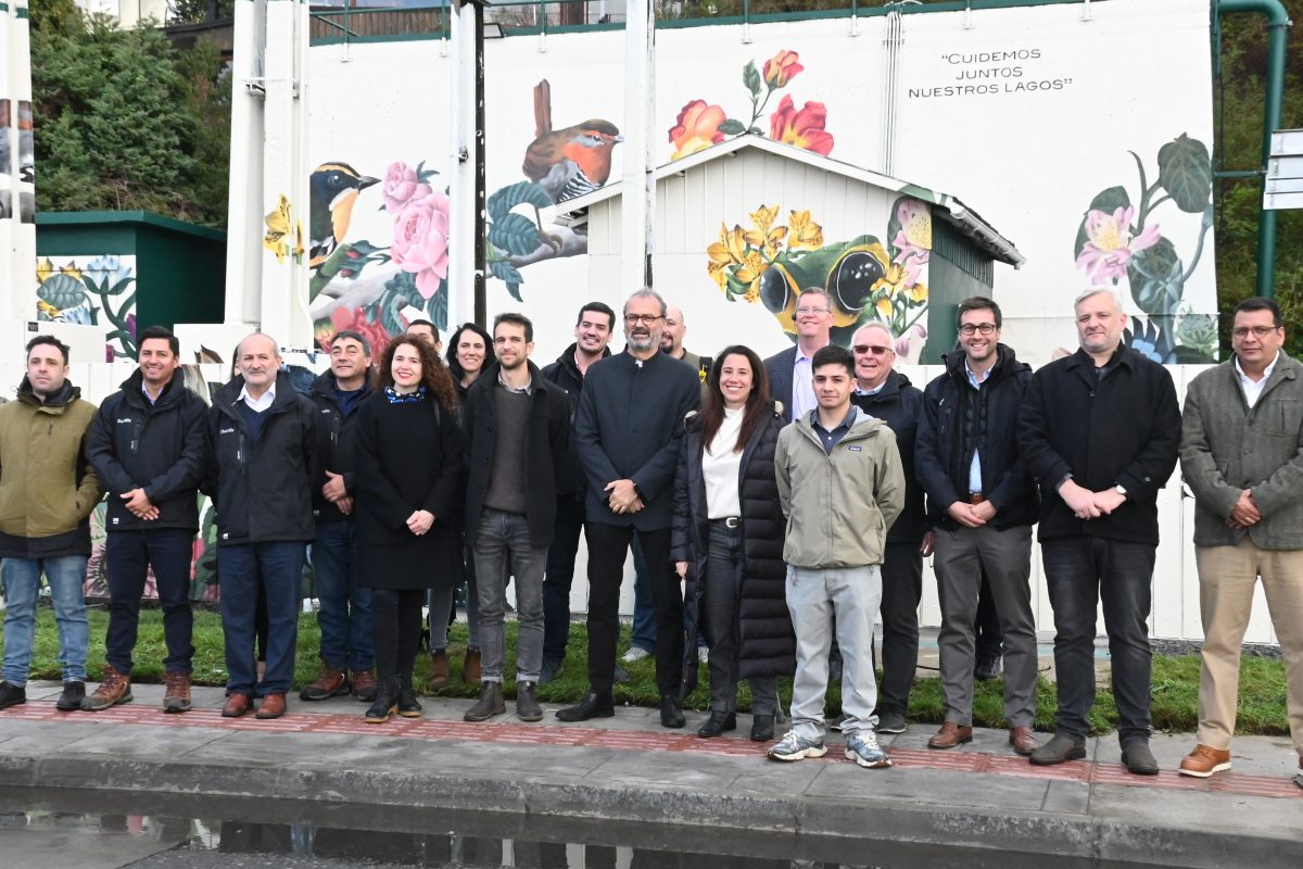 inauguran mural sobre cuidado del Lago Llanquihue en Puerto Varas