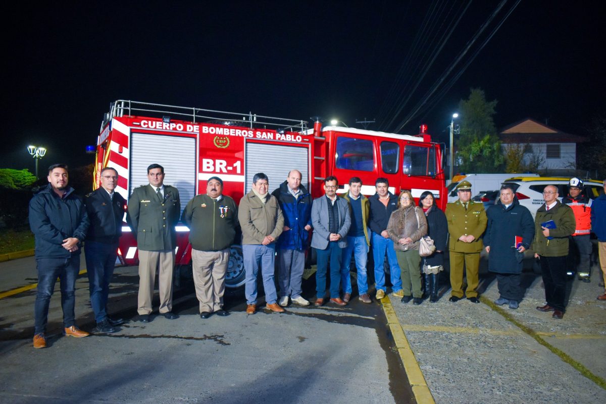 Gobierno Regional de Los Lagos Solicita Nuevo Carro de Bomberos para San Pablo