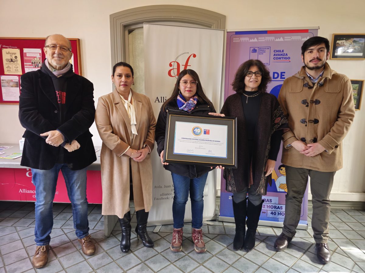 Alianza Francesa de Osorno fue certificada con el Sello 40 horas