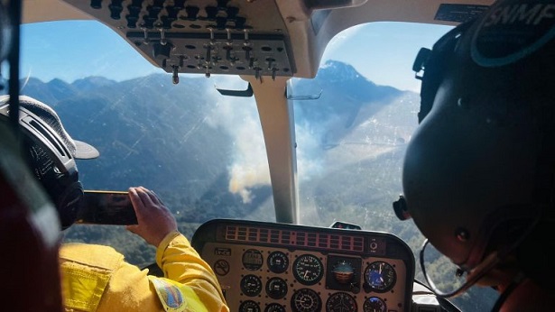 Incendio en la Patagonia - Foto: Créditos Barilochered