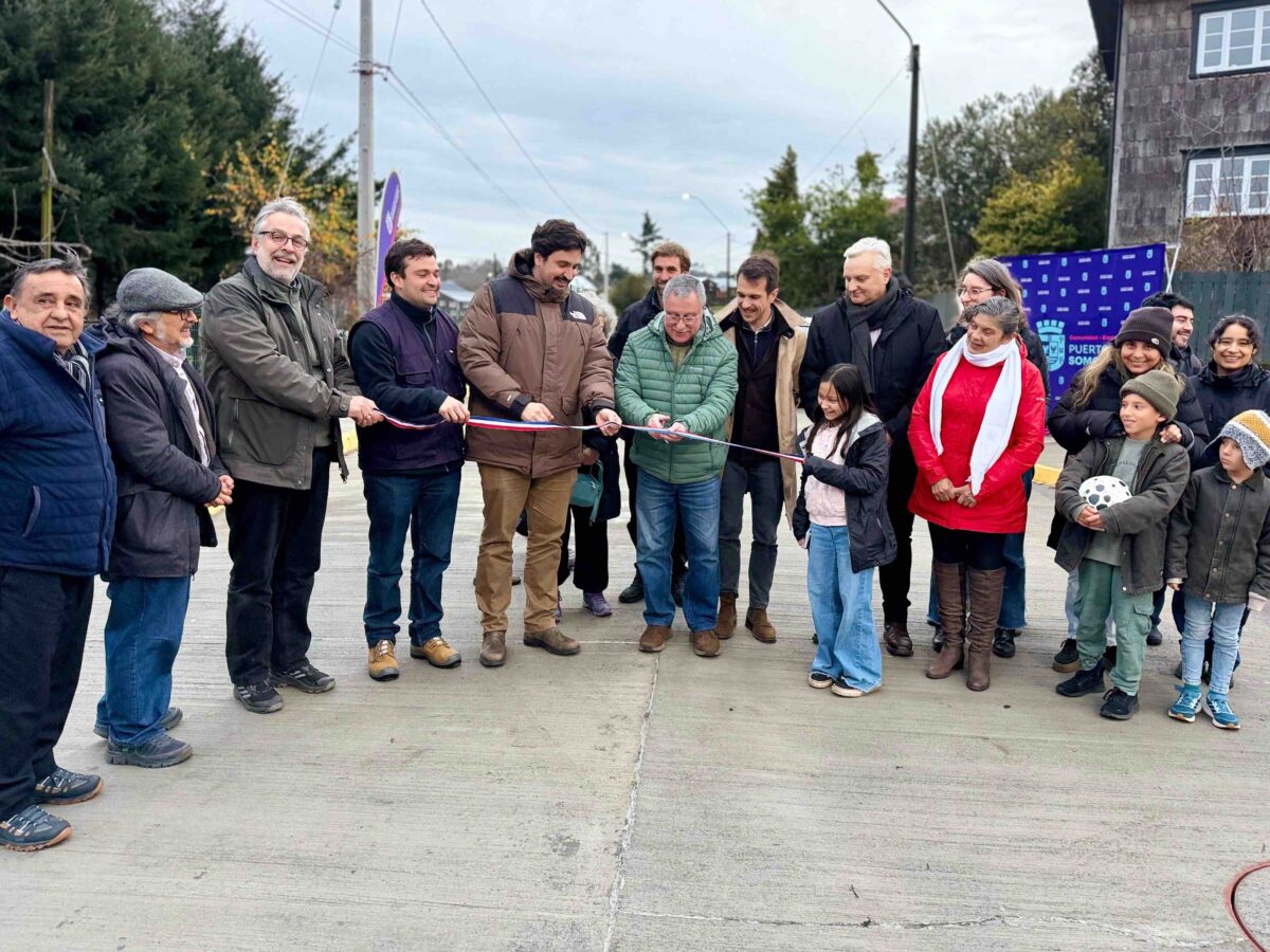 Puerto Varas inaugura pavimentación de calle Venegas y Tocornal