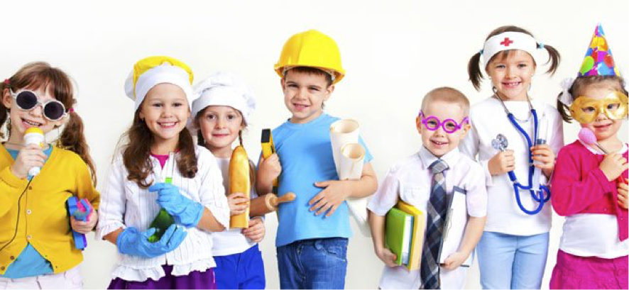 niños actuando
