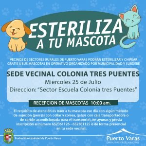 Diario Puerto Varas Esterilización Colonia Tres Puentes