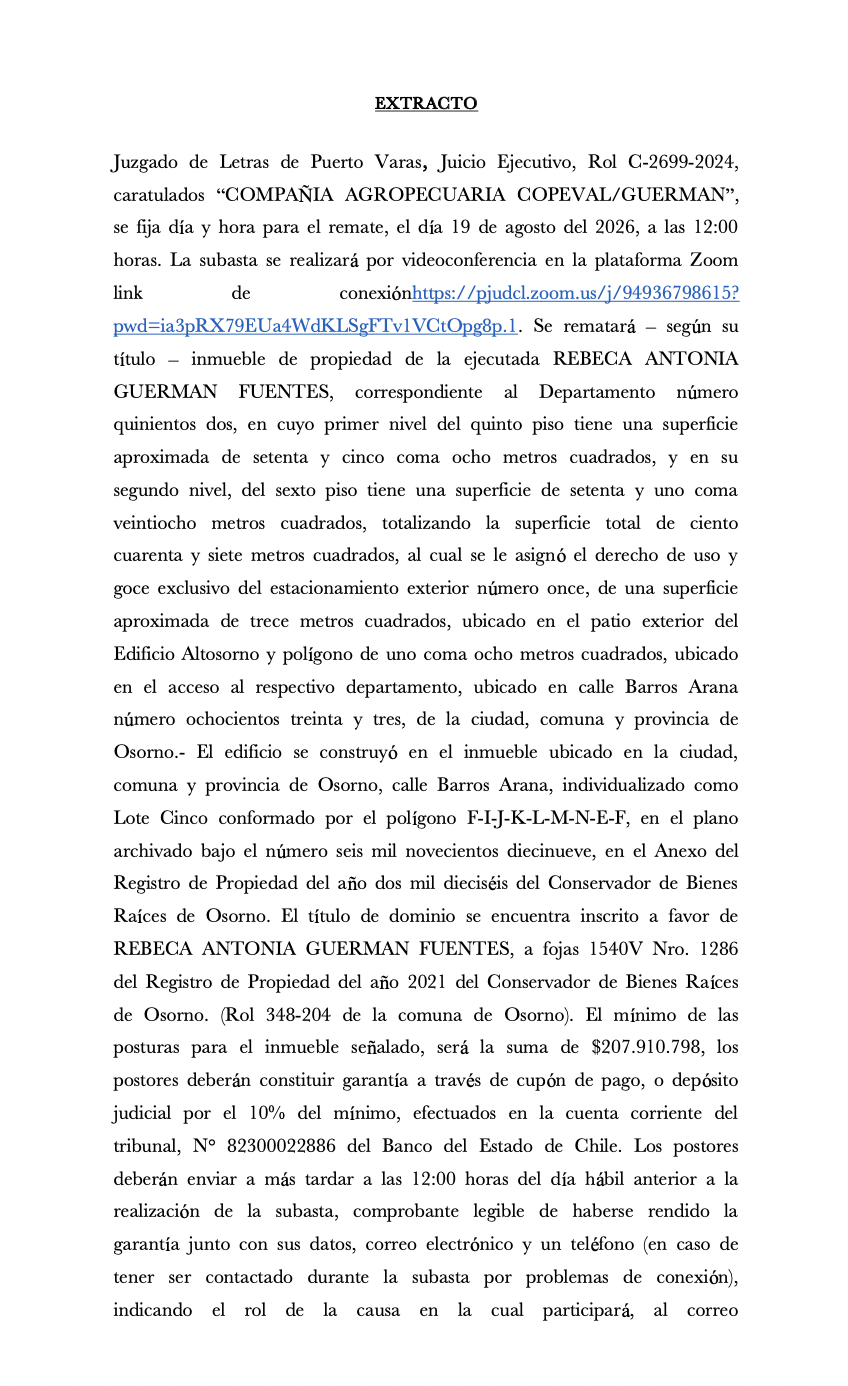 Aviso Legal - Diario Puerto Varas 