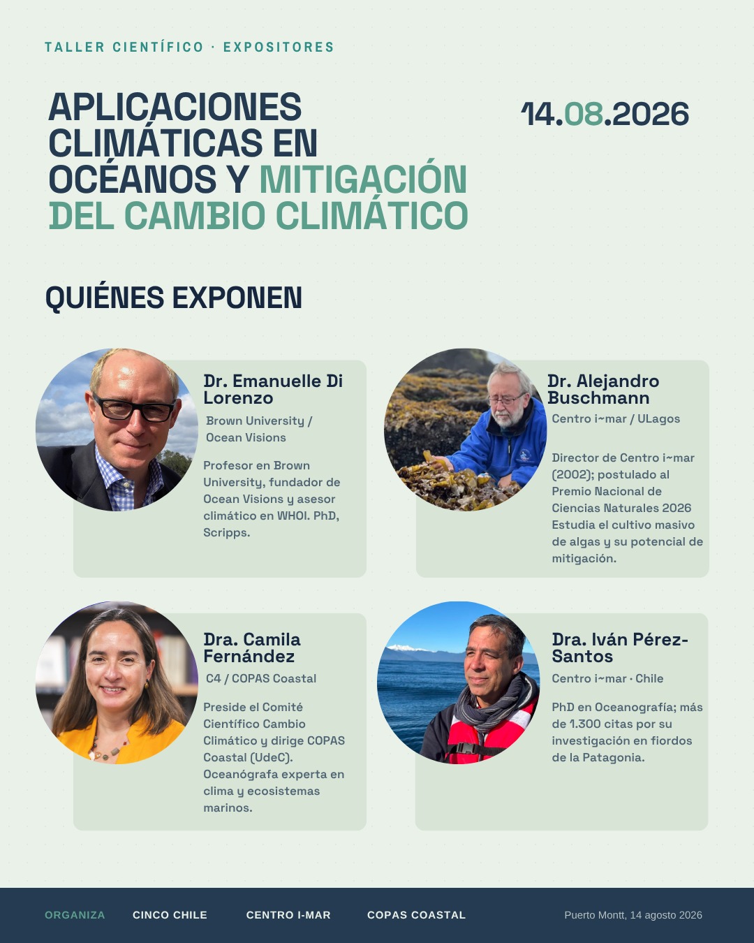 Chile inicia en Puerto Montt diálogo científico sobre aplicaciones oceánicas y remoción de carbono